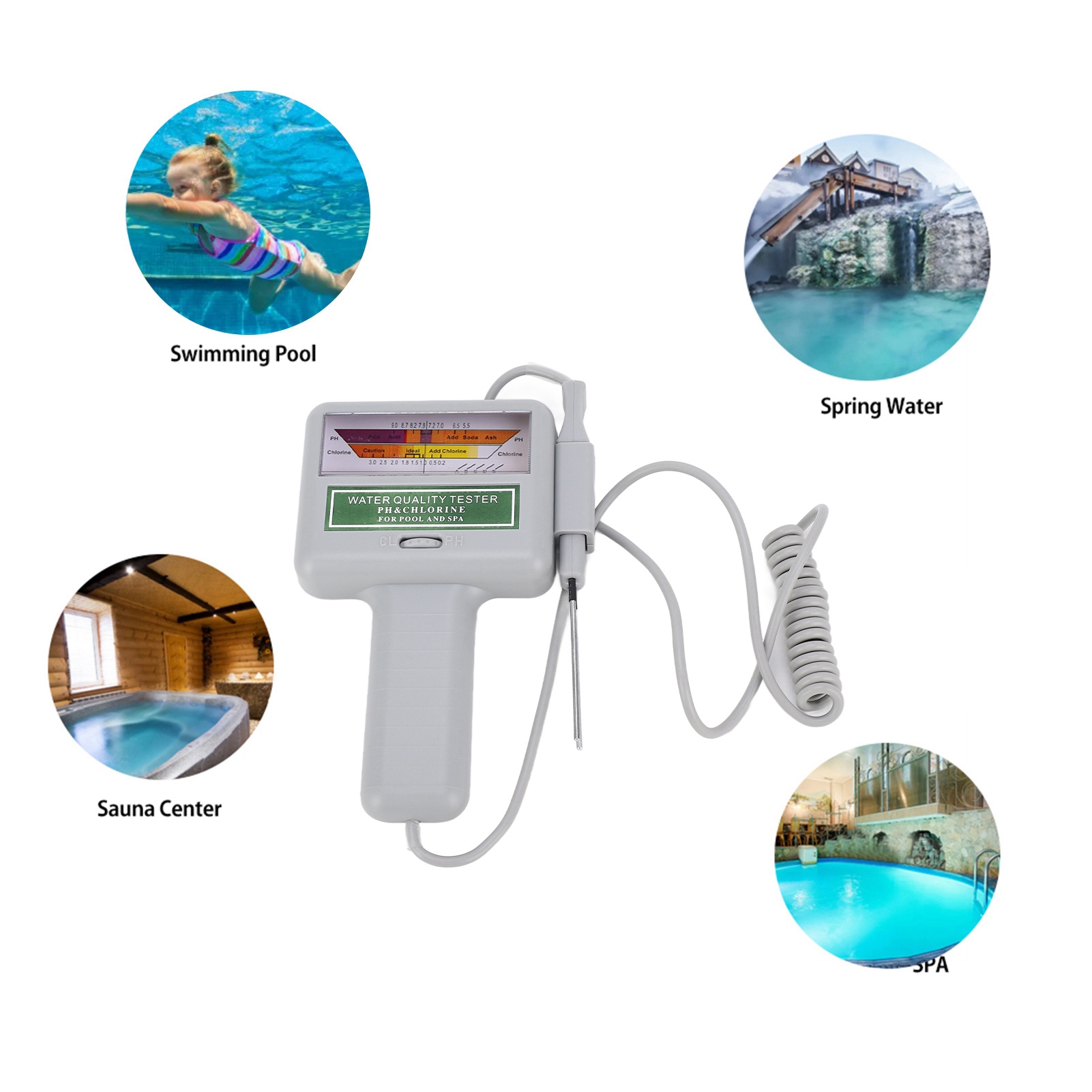 Water Testing Kit - Cyfrowy tester jakości wody w basenie,