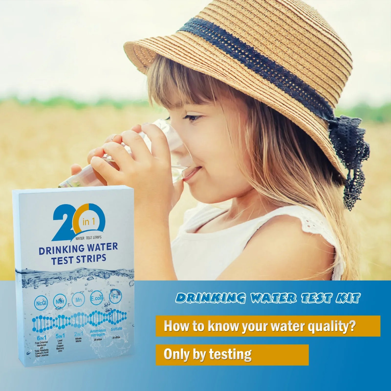 Paski testowe do wody YAGO 20  – Water Testing Kit recenzja i cena
