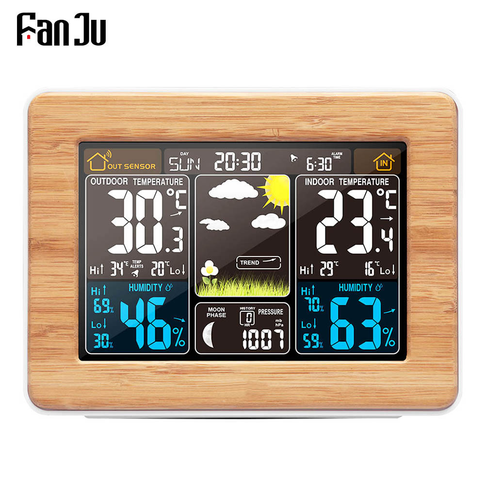 FanJu budzik cyfrowy temperatu – Weather Station Indoor recenzja i cena