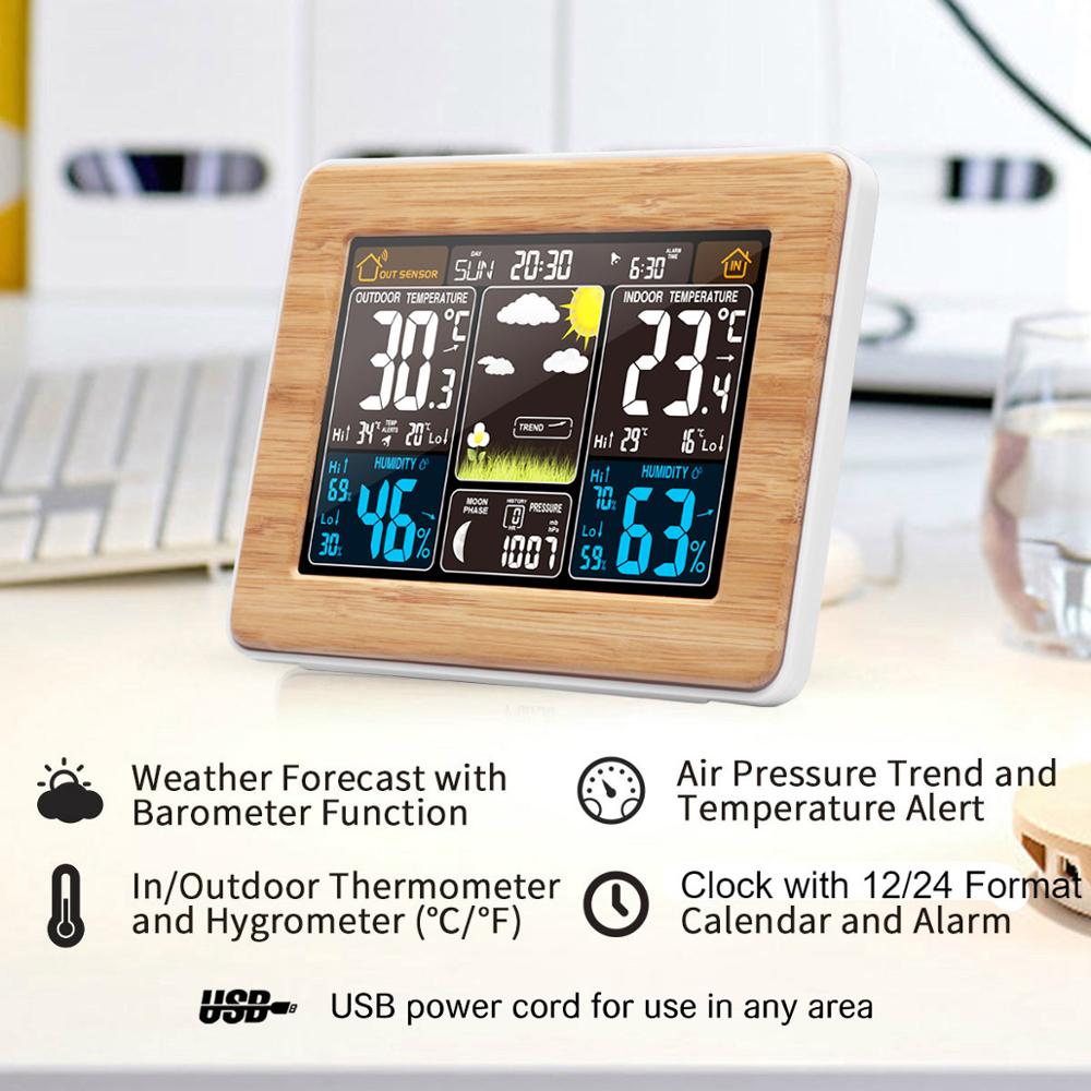 FanJu budzik cyfrowy temperatu – Weather Station Indoor recenzja i cena