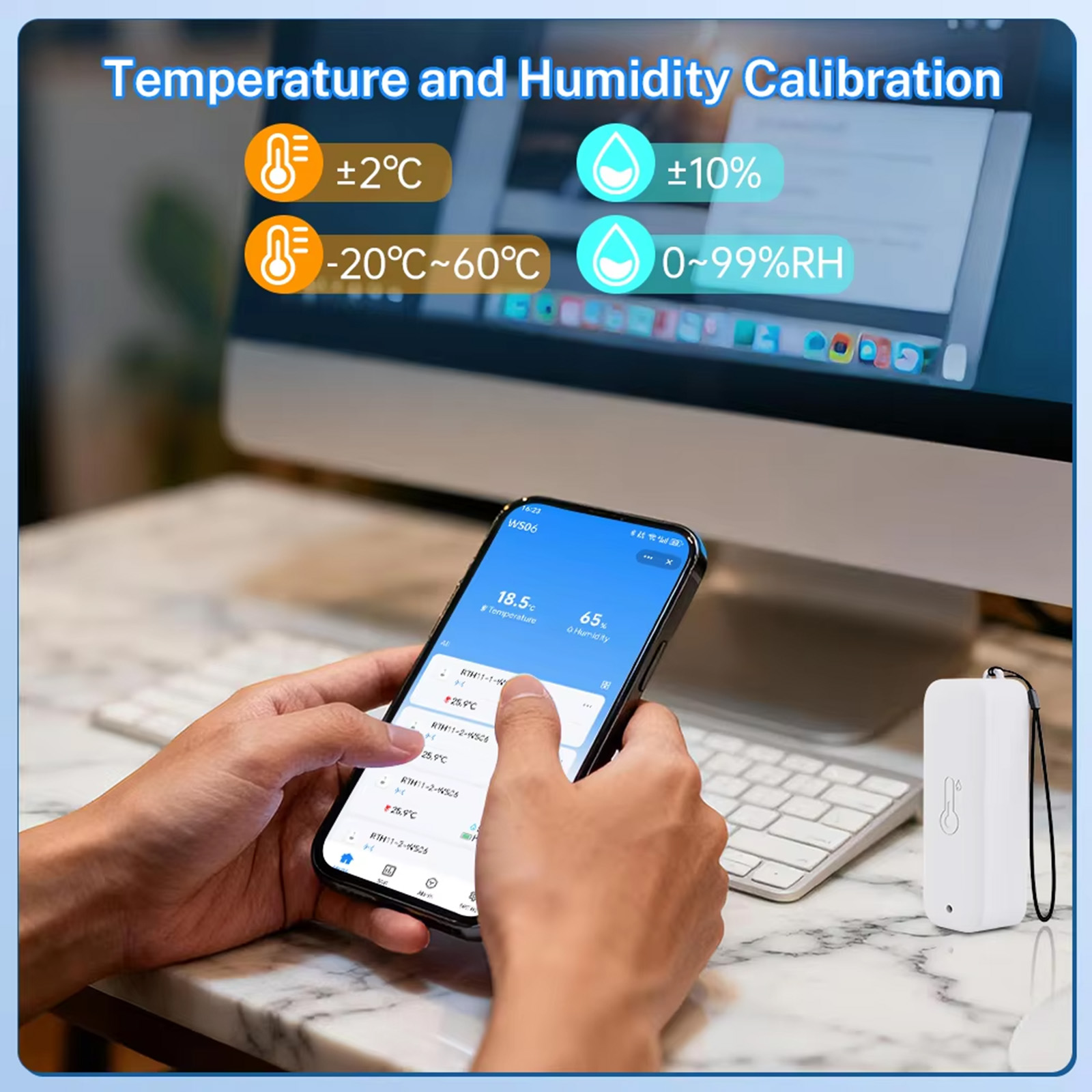 Stacja pogodowa Tuya WiFi+RF43 – Weather Station Indoor recenzja i cena